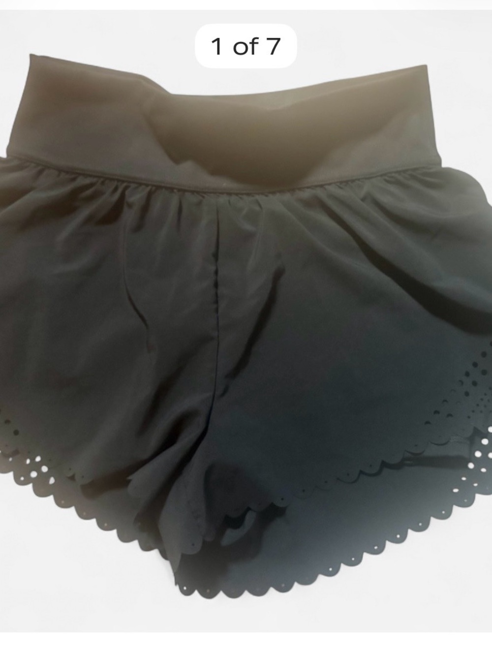 Women’s American Eagle Offline Black Scallop Hem Shorts